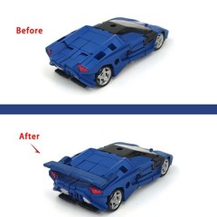 Upgrade Kit Car Tail Spoilers FOR Siege Sideswipe Red Alert Deep Cover NETFLIX