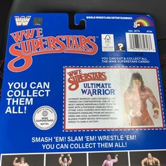 WWE LJN MATTEL SUPERSTARS ULTIMATE WARRIOR 8″ ACTION FIGURE BLACK CARD SHIPS NOW