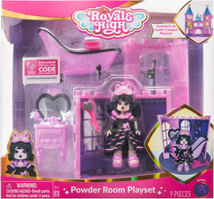 Royale High Powder Room Playset – 1 Doll, 6 Accessories – Fits inside Castle Pla