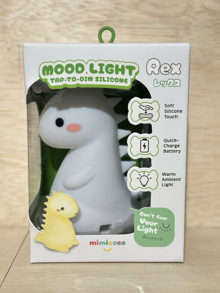 Mimicoco Mood Light Rex Dinosaur Tap To Dim- Silicone