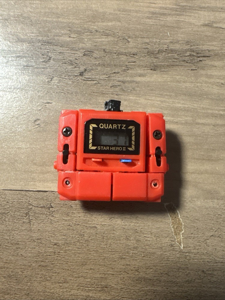 Impulse Robot Watch Red 1980’s Vintage with New Battery Works Great No Band