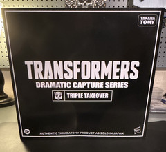 Takara Tomy Transformers Dramatic Capture Series Triple Takeover Set 15+