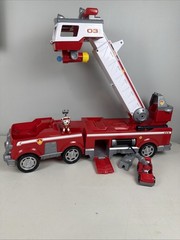 Paw Patrol ULTIMATE RESCUE Fire Truck w/Extendable 2 ft Ladder MARSHALL 🔥🔥