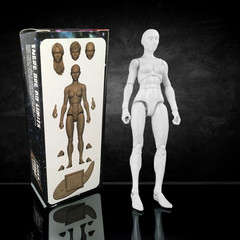 Vitruvian H.A.C.K.S. Character Blanks Cloud White Female 1:18 Scale Action
