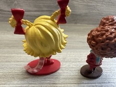 2 Toy PVC Figures – Dr. Seuss How the Grinch Stole Christmas Cindy Lou Who