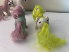 MLP My Little Pony G1 Lot of 4 — 3 Babies, One Adult Unicorn TLC