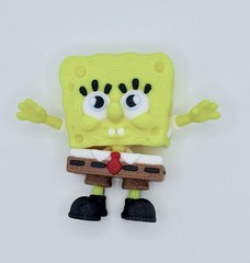 SpongeBob SquarePants Action Figure, magnetic, Yellow Brown Black White Red