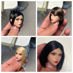 US 1/6 Beauty Girl Makup Head Sculpt Model For 12″ Female Action Figure Body Toy
