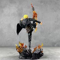 30Cm Anime One Piece Figure Kick the Leg Sanji GK Statue Action Figures Doll Col