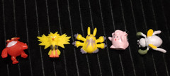 24 pc 1 inch miniature Pokémon + 3 balls