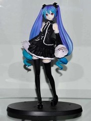 Hatsune Miku Project DIVA Future Tone Black Dress 17cm Anime Figure Toy No Box
