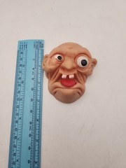Vintage 1980s Tobar Flexiface Gross Out Ugly Finger Hand Puppet