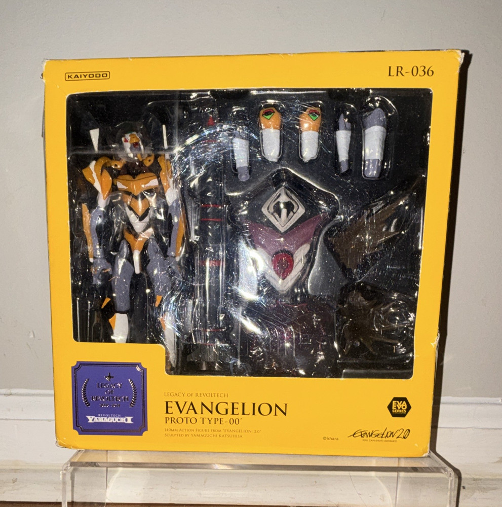 Kaiyodo Legacy of Revoltech Evangelion Proto Type-00 Boxed w/ Stand Weapon