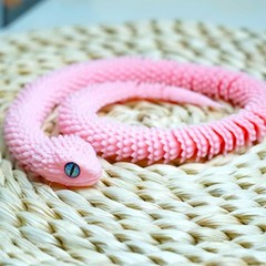 19inch 3D Printed Snake Model,Articulated Animals figure,Fidget Toys Home Decor