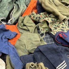 AS-IS Hasbro 12” GI JOE 1960’s – 70’s Jumpsuit Clothes Lot – Adventure Team C4