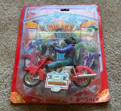 Vintage 1993 B.C. Bikers Scales Motorized Biker Action Figure Ace Novelties RARE