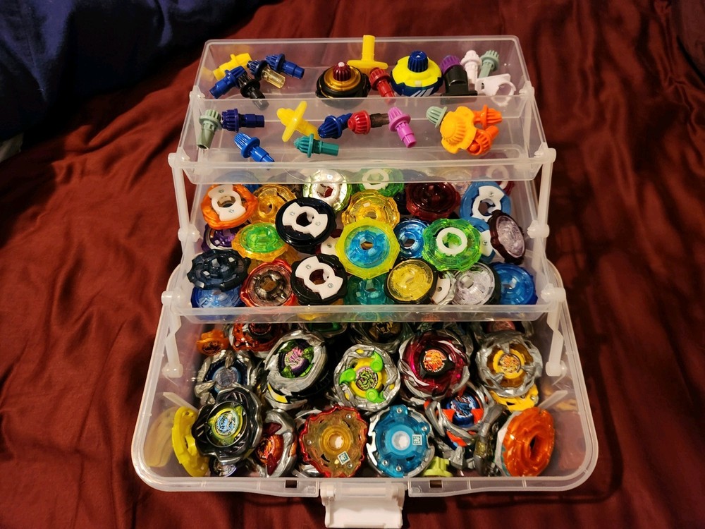 HUGE Beyblade X – Collection Lot – Takara Tomy & Hasbro Blades Ratchets Bits
