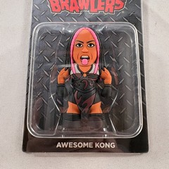 Lot of 3 New/Sealed Micro Brawler Figures: Adam Bomb Harley Race & Awesome Kong