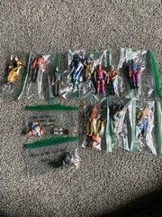 1980’s Lot Of 12 Full Figures 2 For Parts. Lanyard Cobra Light Foot, Skidmark