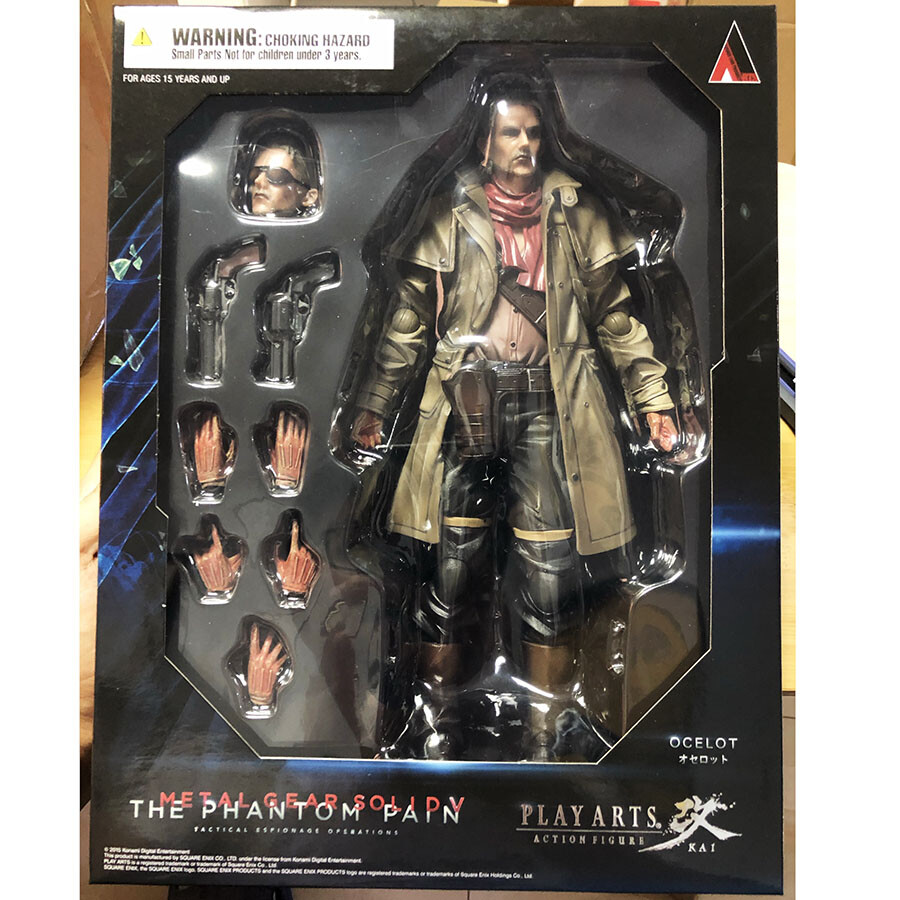 Play Arts Kai Ocelot Metal Gear Solid V Phantom Pain 10″ Action Figure Official