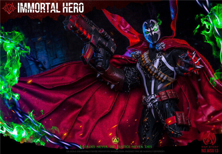 New WAR STORY WS013 1/6 Male Spawn Immortal Hero Model For 12”Action Figure Toy