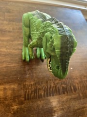 T-REX DINOSAUR Green Toys Roaring Eating Chomping Sounds Light Up Eyes