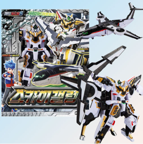 Metal Cardbot S Season 2 Sky Gallop Transformer Robot Plane Figure Toy