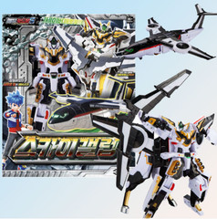 Metal Cardbot S Season 2 Sky Gallop Transformer Robot Plane Figure Toy