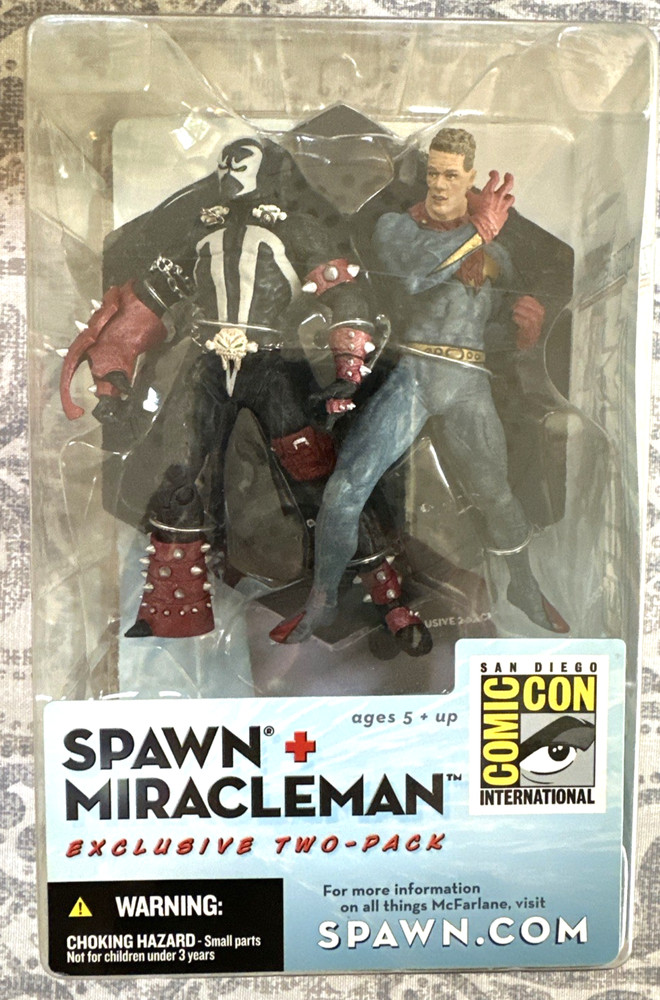NEW 2003 SDCC San Diego Comic Con McFarlane SPAWN + MIRACLEMAN Exclusive 2-Pack