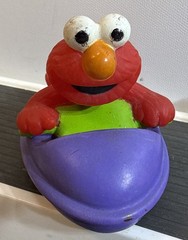 Hensons Sesame Street Bath Time Friends Elmo and Telly Monster Toys 3″ Toddler