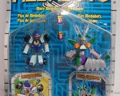 2001 Medabots Robattle 2pk Landmotor vs. Mega-Emperor (Opened and Taped)
