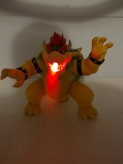 Super Mario Bros. Light Up Bowser Action Figure Fire Breathing Action Figure