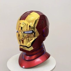 2024 Iron Man MK5 1:1 Helmet Wearable Voice-control Mask Cosplay Golden AUTOKING