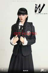 JKTOYS K-010 Wednesday Addams Cosplay Version 1/6 Action Figure Toys Stock