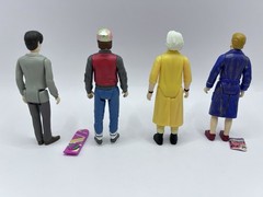 Super7 Back To The Future 2 Marty McFly Doc Biff Reaction Figures Lot Of 4