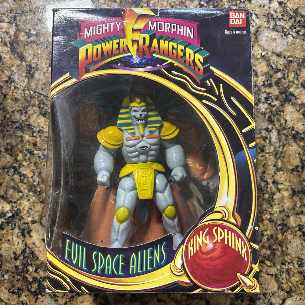 1993 Mighty Morphin Power Ranger Evil Space Aliens King Sphinx USED