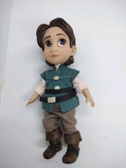 DISNEY STORE Animators Collection Lot Flynn Rider Rapunzel 5″ toddler doll set