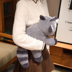 Cute Raccoon Plush Toy Stuffed Animals Soft Doll Pillow Grey Raccoon Toys Birthd