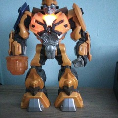 Transformers Bumblebee Action Figure Yellow/Black/Gray Plastic Light Up