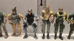 Military Action Figures Army Marine Chap Mei Lanard Mixed Lot (10) Loose w/ Wear
