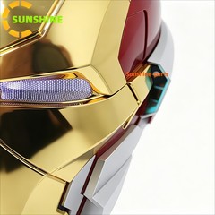 Iron Man MK17 Heart Breaker Helmet Gold English 1/1 Wearable Voice-control Props