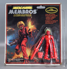 Vintage Mego Micronauts 1979 Alien Antron Rare France Pin Pin Toys MOC Sealed