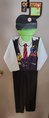 Vintage Dick Tracy Fabric Halloween Costume By Ben Cooper Size 8-10