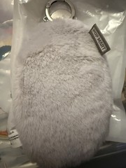 POP MART HACIPUPU Slipper Pendant “Take Me Home” Gray Wolf Plush Keychain No Box