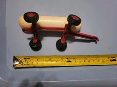 Vintage Ertl 1980s Anhydrous Ammonia Tank Die Cast Plastic Red White Farm