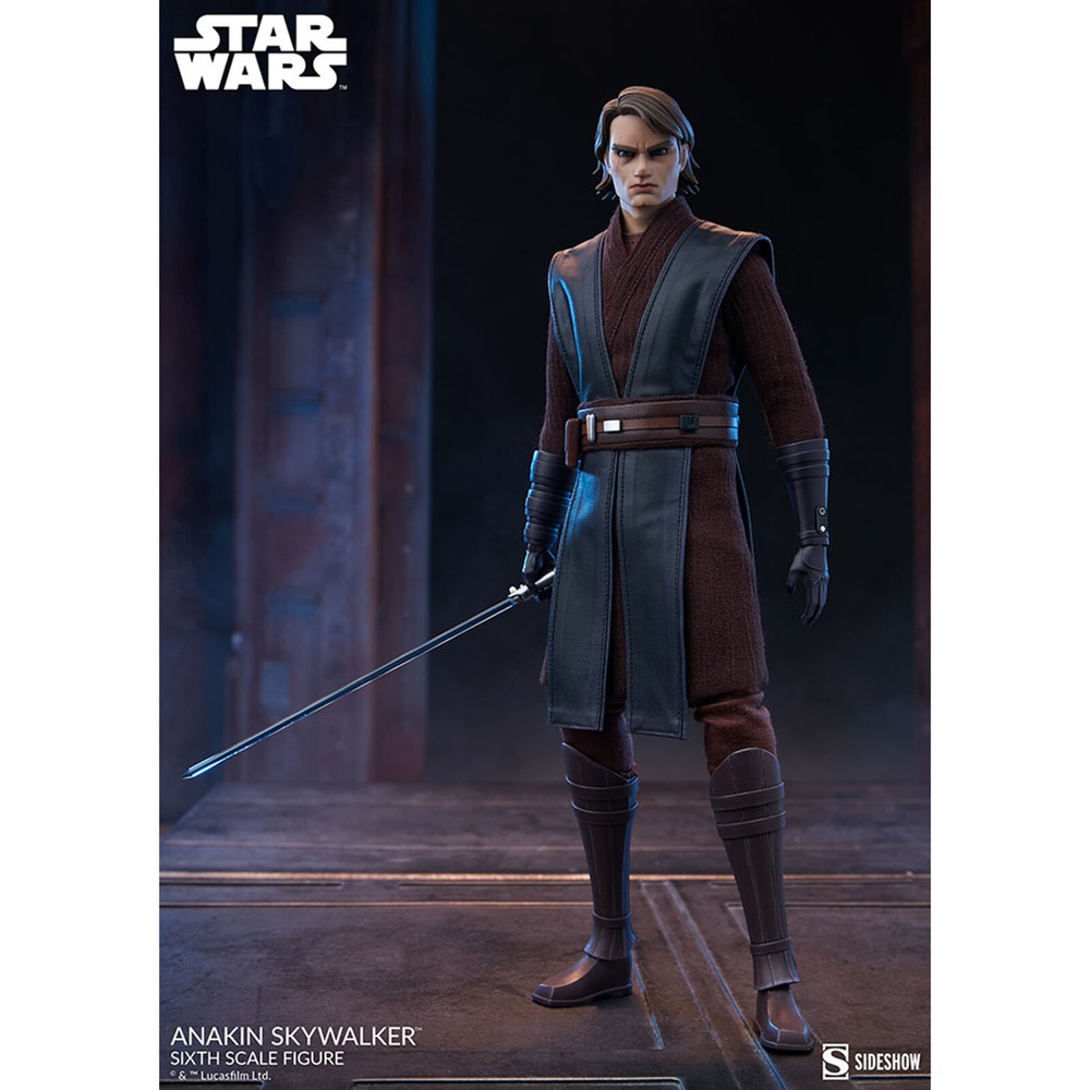 Sideshow Star Wars The Clone Wars Anakin Skywalker Sixth Scale Figure NEW