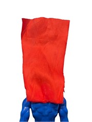 Superman DC Comics Action Figure w/ Cape Blue Red Plastic Fabric