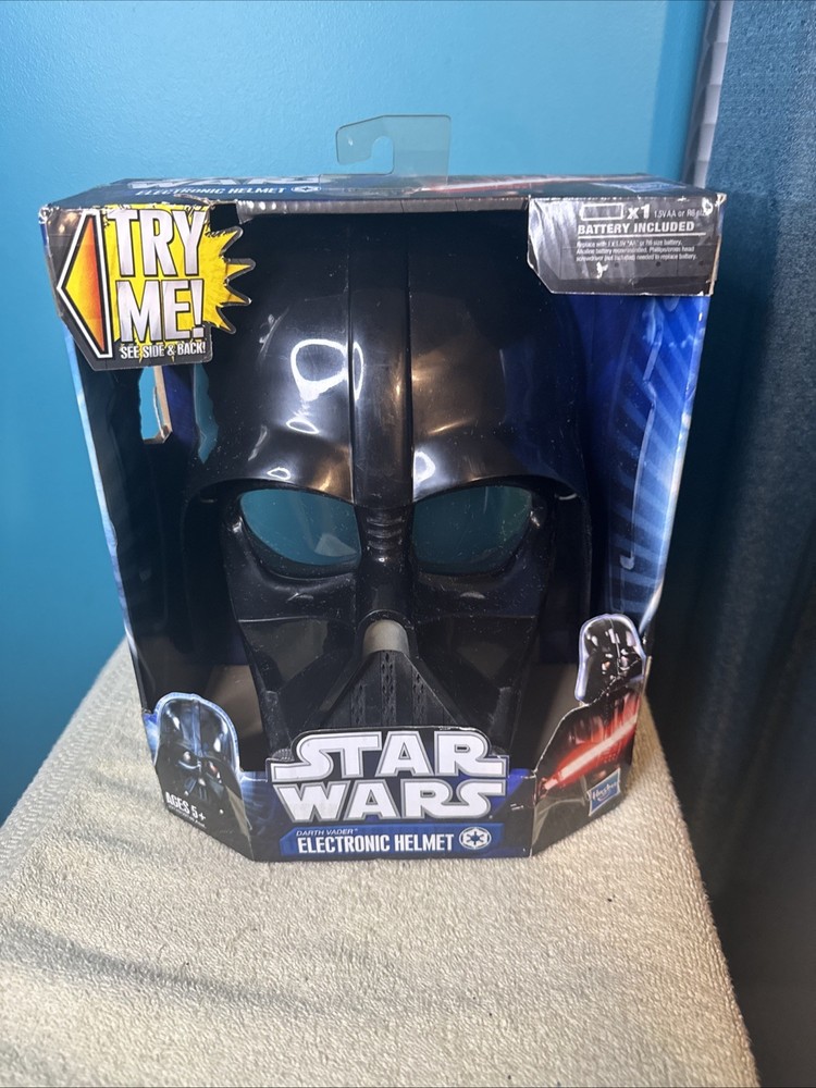 Star Wars Darth Vader Electronic Talking Helmet Mask Hasbro Halloween Collectibl