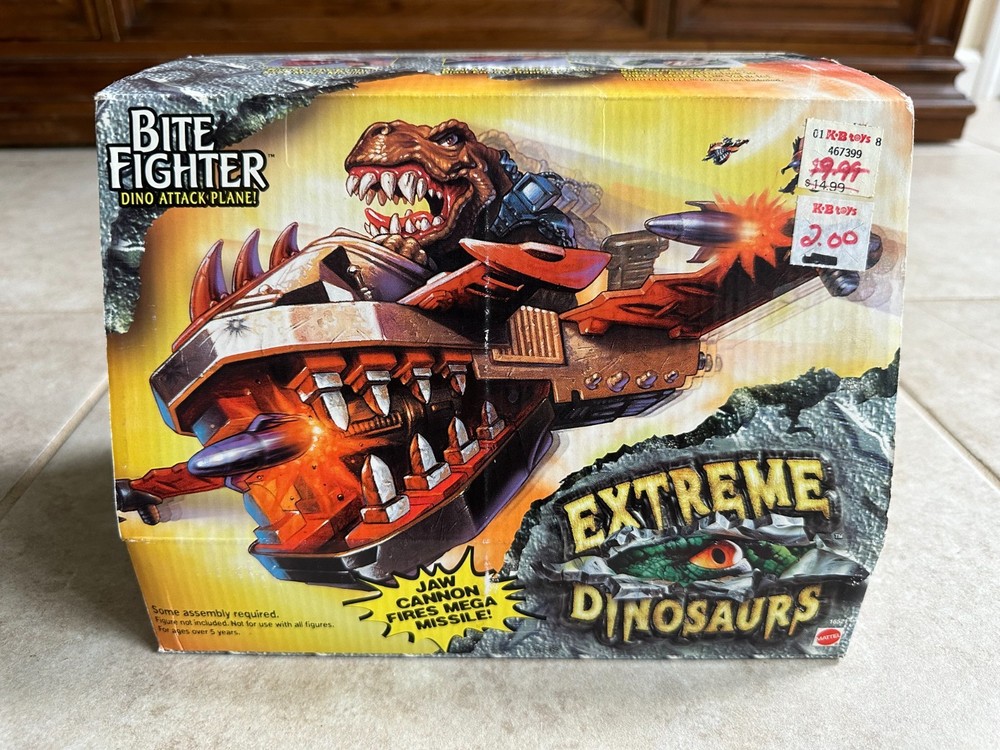 1997 Extreme Dinosaurs Bite Fighter Vehicle NEW and SEALED Mattel