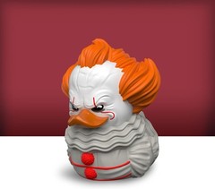 Mini Pennywise Cosplaying Rubber Duck Vinyl Figure – Collectible Horror Art
